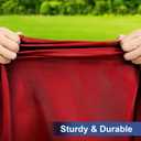 homing Rectangle Table Cloth Cover, Waterproof Polyester Elastic Fitted Tablecloth, Fits for 6 Foot Folding Tables, Washable Table Protector for Picnic, Camping, Outdoor (Red, 30" x 72")