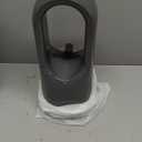 KONSIDEN Desk Fan Bladeless, 11.8 Inch Office Fan Small, Quiet, 3 Speed Adjustment, Touch Control, Easy to Clean, Desk Fans Small Quiet, Ideal for Office, Living Room, Bedroom (Gray/Dark Red)