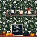 Yisen-Ocea Wallpaper Peel and Stick White Flower Boho Style，Retro Wall Decor Room Living Room Removable Mural 17.7 inch x 78.7 inch, Black Floral, YS031, Pack 2