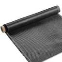 Treela 1 Pcs 4.17ft x 12" Carbon Fiber Cloth Roll, 2 x 2 Plain Weave-3k/220g Fabric for Structural Reinforcement on Concrete Walls, Basements, Boats