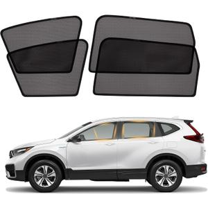 XCBYT CRV Window Shades for 2017-2022, 4PCS Side Window Sun Shades with Breathable Mesh, Magnetic Car Window Covers for Baby & Privacy, UV Protection & Heat Insulation
