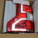 OKLPF Rear Brake Tail Light Compatible With 2018 2019 2020 Ford F150 F-150 Replace JL3Z-13404-H JL3Z-13405-H,Replace Red Taillight Assembly,Included Bulbs and Harness,Driver and Passenger Side
