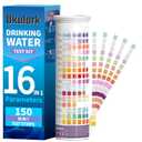 16 in 1 Home Water Testing Kits for Drinking Water -150 Strips Testing for pH, Lead, Hardness, Chlorine, Iron, Copper, etc