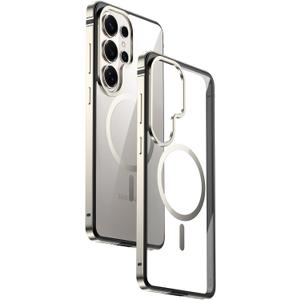 IMCHEN for Samsung Galaxy S26 Ultra Phone Case - Metal Frame with Shockproof TPU Inner and Clear Back, Slim and Durable