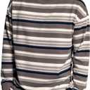 ZVX Striped Long Sleeved T-Shirt for Men Spring Casual T-Shirt for Men Retro Autumn Pullover Stripe tee Shirt, XL