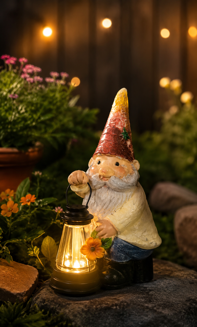 Solar Santa Statue Garden