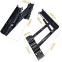 2pcs Folding Lift up Top Coffee Table Lifting Frame Desk Mechanism Hardware Fitting Hinge Spring Standing Rack Hinge Rack Bracket (Gas Hydraulic)
