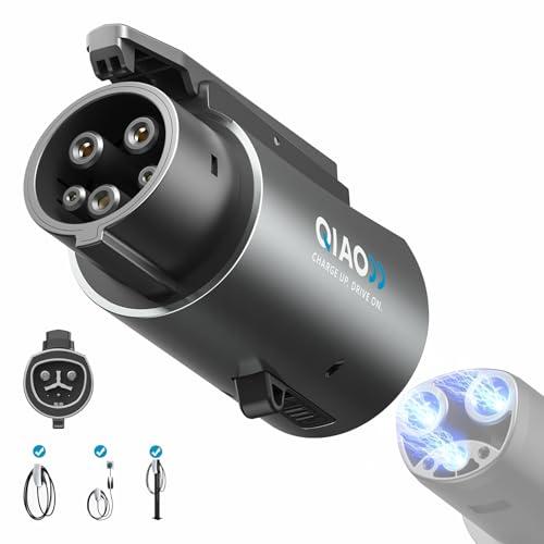 QIAO)) Upgraded Tesla to J1772 Adapter, Max 80A/250V NACS to J1772 Charger with Extreme Weather Protection & Anti-Drop Safety Lock for J1772 EVs on Tesla Home/Destination Chargers (Not Supercharger)