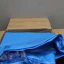 Large Solar Inflatable Pool with Lights, 130"x72"x22" Blow-Up Kiddie Pool with Air PUM, 7 Color Changed Family Swimming Pool for Backyard, Outdoor