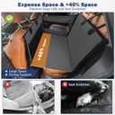 MIXJOY Dog Car Seat for Large Medium Dogs, Back Seat Extender for Pets, Waterproof Pet Carseat for Medium Sized Dog, Hammock for Pet, with Storage Pocket for Cars/SUV/Truck(L-28 * 22 * 20.5in)