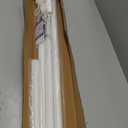 MEXAU White Tension Curtain Rods 41-146 In Extra Long Outdoor Patio Curtain Rods No Drilling Adjustable Heavy Duty Tension Rods for Windows Bathroom Living Room Curtains, Rod Diameter 1.26In