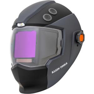 Klein Tools 60141 Phoenix Series Panoramic Welding Helmet, True Color Auto-Darkening Filter, Panoramic Three-Window Design, Integrated Fan and LED Headlamp, ANSI Z87.1+ Certified ( No Size )