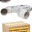 STV-M Space-Saving Dryer Vent  Airtight Seal, Durable Build, Complete Duct Connection Kit  Designed for Tight Spaces by Ziggurat