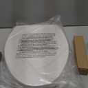 WSSROGY Toilet seat Elongated with Slow Close Hinges, Four Bumpers Never Loosen and Easily Remove, Two Sets of Parts, Plastic, White