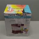 Nostalgia Snow Cone Shaved Ice Machine - Retro Table-Top Slushie Machine Makes 20 Icy Treats - Includes 2 Reusable Plastic Cups & Ice Scoop - Retro Red