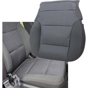 Driver Or Passenger Side Bottom Cloth Seat Cover Dark Ash Gray Compatible with Chevy Silverado 1500 2500 2500HD 3500 3500HD GMC Sierra 1500 2500HD 3500HD 2014 2015 2016 2017 2018 2019
