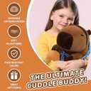 13.2" Kawaii Capibaras Peluches Ultra Soft Adorable Capybara Stuffed Animal Pillows, Huggable Capybara Plush Gift for Kids, Girls, Boys