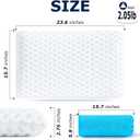 Ultra Thin Pillow 2.75" cooling Memory Foam Pillows for Stomach Sleeping, Gel Infused Slim Pillows for Side Back Stomach Sleepers, Travel Pillow, Bed Pillow Neck support, Washable Cover Standard Size