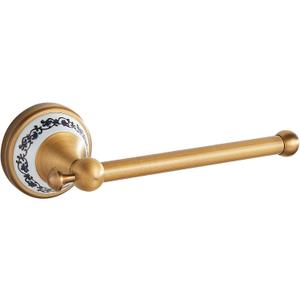 Toilet Paper Holder, Bathroom Toilet Paper Roll Holder Antique Bronze Brass Wall Mounted Bathroom Hardware Accessories,Porcelain Design