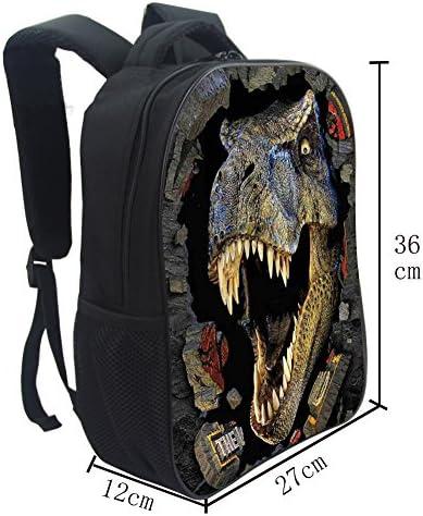 JeremySport Dinosaur School Bag Rucksack Backpack (Dinosaur 5 14 Inch)