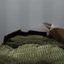 6" Washable Floor Pillow Cushion for Adults, Meditation Cushion Pillow, Removable Tufted Blended Corduroy Cover, Large Square Floor Sitting for Tatami Living Room or Yoga, 2Pack, Machine Washable (Square Dark Green)