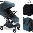 MAMAZING Lightweight Baby Stroller with Organizer, Ultra Compact & Airplane-Friendly Travel Stroller, One-Handed Folding Stroller for Toddler, Only 11.5 lbs, Blue