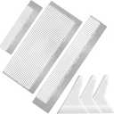 Whaline 3Pcs Stainless Diamond Pasted Drawing Ruler Steel 5D Drawing Mesh Ruler with Fix Tools 240 520 1020 Blank Grids for Full Drill or Partial Drills DIY Art Crafts Diamond Painting Kits