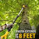 ZEGJAW 8" Electric Pole Saw Corded, 6 Amp Pole Saws for Tree Trimming