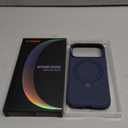 TORRAS Q3 Silicone 360 Spin for iPhone 17 Pro Case with Stand, Fit for MagSafe, Magnetic Ring Kickstand with Camera Control, Liquid Silicone Rubber Soft Phone Case for iPhone 17 Pro 6.3'', Deep Blue