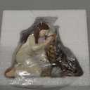 Storieme German Shepherd Gifts for Women: Pet Loss Sympathy Bereavement Remembrance Memorial Gift Angel of Friendship Black Dog Figurines for Dogs Lovers (5.4" x 4.3")