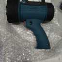 YIERBLUE Rechargeable Spotlight Flashlight IP67 Waterproof with 200,000 Lumen LED, 12 Hours Long Running Spot Light, Impact Resistant Handheld Spotlight with Foldable Stand Red Lens