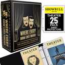 Broadway Playbill Binder with sleeves, Playbill Theater Holder & Showbill binder Organizer Album, Playbill Gifts for Women & Men, and Musical Theater Show Lovers, 25 protective sheets