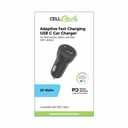 2 x Adaptive Fast Charging USB C Car Charger