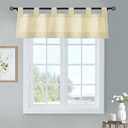 Loft Living Winmate Insulated Cotton Tab Top Valance 40" x 15" in Natural
