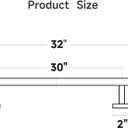 USHOWER Brushed Nickel Bath Towel Bar, 30-Inch Towel Rack for Bathroom Wall Mounted, Thicken SUS304 Stainless Steel Towel Rod (Total Length 32-Inch)