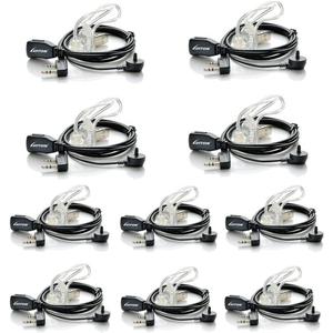 Walkie Talkie Earpiece with Mic for BaoFeng Radio Retevis Headset for Baofeng UV-5R BF-888S Arcshell Retevis H-777 RT21 RT22 Kenwood 2 Way Radio by LUITON (10 Pack)