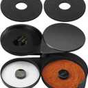 Margarita Salt Rimmer Set, 3-Tier Bar Glass Rimmer with 2 Sponges, Bartender Tool Rimmer Dish with Separate Tier for Lime Juice, Salt and Sugar, Bar Accessories for Cocktails and Bloody Mary