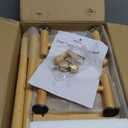 AmazerBath Over The Toilet Storage Bamboo, Bathroom Over Toilet Organizer Rack, 3-Tier Freestanding Above Toilet Shelf for Bathroom, Laundry, Space Saver, Natural Color