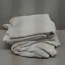 RYB HOME Heavy Faux Linen Curtains for Winter, Thermal Insulated Pinch Pleated Blackout Sounproof Privacy Drapes for Living Room Door Window, Linen, W52 x L 120 inch, 2 Panels