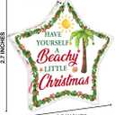 7 x Christmas Ornaments for Beach Lovers - Star Shaped Acrylic Hanging Ornament for Seaside Cottage Decoration (D10)