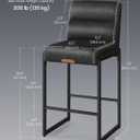 VASAGLE Bar Stools Set of 2, Counter Height Chairs with Backs, 26.4-Inch