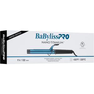 BaBylissPRO Nano Titanium Professional Curling Iron with Extended Barrel Perfect for Longer Hair