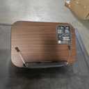 Viozon Lap Book Pillow Stand with Storage, Adjustable Beanbag Reading Pillow with Dark Wood Panel, Multi-Angle Book Holder for Hands-Free Reading in Bed or Sofa,Book Lover Essential,Soft Cushion