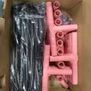 Fshibila 74" ×50" Large Baby Playpen, Baby Playard for Babies and Toddlers, Play Pens for Indoor & Outdoor, Sturdy Safety Play Yard with Soft Breathable Mesh, Anti-Fall, Pink