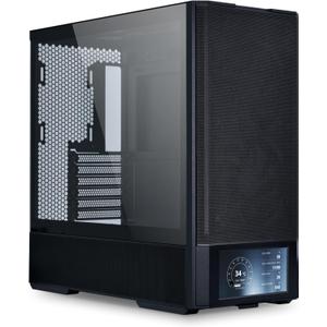 Lian Li LANCOOL 207 Digital ATX Computer Case w/Integrated LCD Screen, Mesh-Centric Panels Mid-Tower PC Case w/ 2 x 140x40x30mm PWM Fans, 2 x 140mm Fans Pre-Installed, Side or Rear-Mount PSU