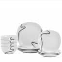 Tabletops Gallery Unlimited Logan Dinnerware Set 12PC