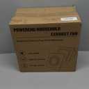 Bathroom Fan Ceiling Mount Exhaust Ventilation,141 CFM 0.7 Sones,4 Inches Duct,White,Very Quiet Ventilation and Exhaust Fan