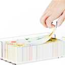 Acrylic Bathroom Napkin Holder,Clear Guest Towel Holder Tray For Bathroom,Waterproof Splashing Vertical Disposable Paper Hand Towel Holder,Modern Dining Table Napkin Tray for Home,Hotel,Office,Kitchen