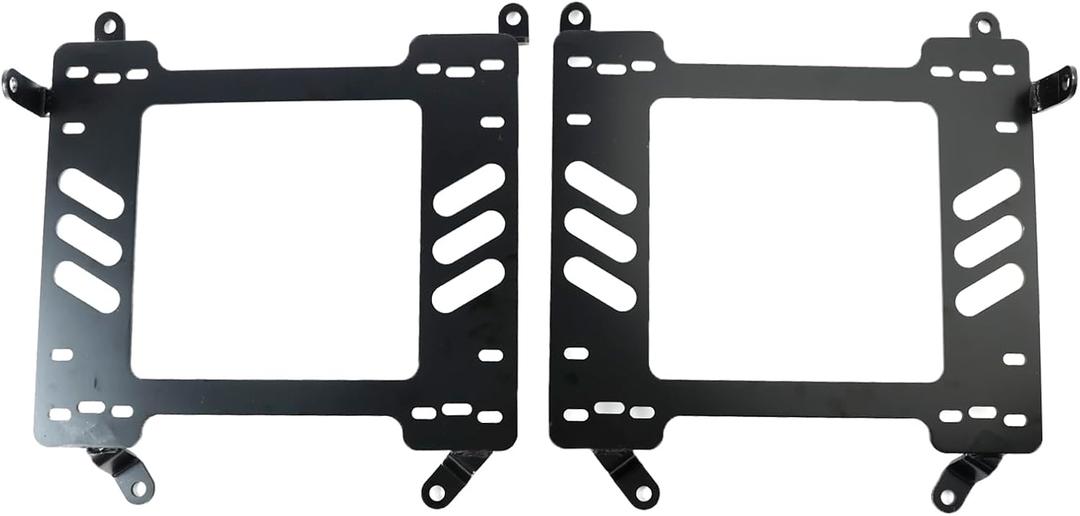 Pair Heavy Duty 5MM Racing Seat Bracket Adapter for Ford Mustang 2015 2016 2017 2018 2019 2020 2021 2022 Low Mount Racing Seat Bracket