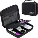 ProCase Diabetic Supplies Hard Travel Case, Diabetes Storage Bag for Glucose Meter, Insulin Pen, Blood Sugar Test Strips, Syringe, Needles and More Kits, Diabetic Care Kits Organizer Holder -Black
